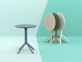 Стол пластиковый складной Siesta Sky Folding Table Ø60