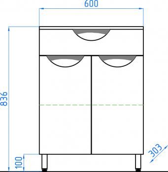 Комод style line жасмин 60