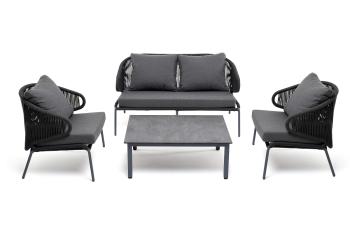 Каркас алюминиевый серый, роуп темно-серый