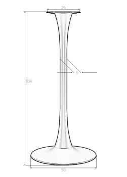 Подстолье барное Dobrin JIM