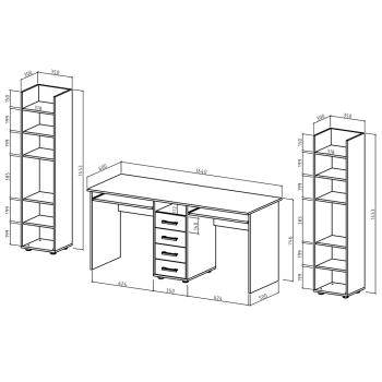 Уголок школьника МФ Владимир Остин-8К (СТО-1 + ПСО-8К + СТО-1)