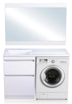 Тумба напольная Style Line Даллас 120 левая + Умывальник ESTETUS Даллас 1200*480 левый