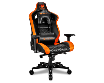 Кресло компьютерное игровое TITAN Black-Orange (Р)