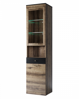 Шкаф с витриной Анрэкс 1V1D1SN JAGGER