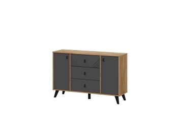 Комод Арника Арника Байкал 3 ящика двухстворчатый