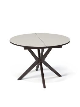 Венге/стекло крем сатин