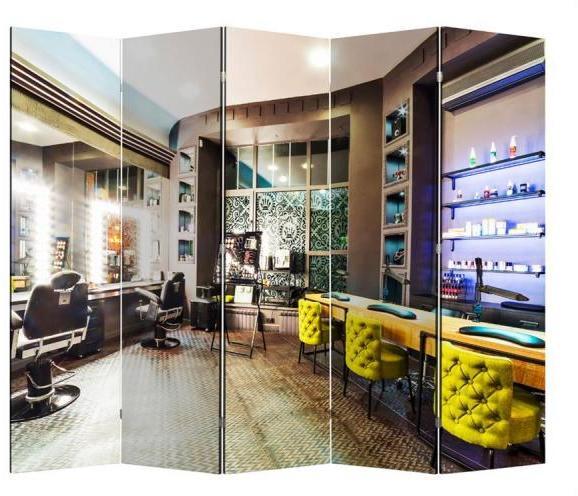 Ширма RB 1611-5 Барбершоп (5 панелей)