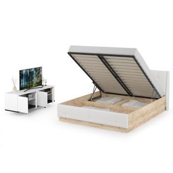 Кровать Муссон Mobi 11.28 + Тумба под ТВ Квадро 13.276