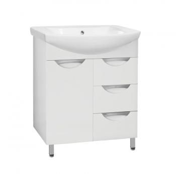 Тумба с раковиной Style Line Жасмин 70 (3 ящ.) + Умывальник Балтика 70
