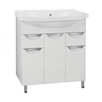 Тумба с раковиной Style Line Жасмин 80 (2 ящ.) + Умывальник Эльбрус 80