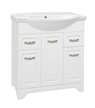 Тумба с раковиной Style Line Олеандр-2 75 (2ящ.) + Умывальник Байкал 75