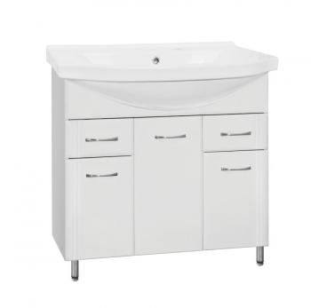 Тумба с раковиной Style Line Эко Стандарт 26 (2 ящ.) + Умывальник Эльбрус 90