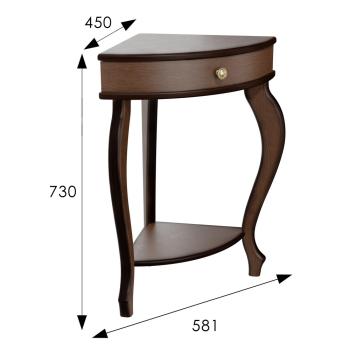 Консоль угловая Мебелик Элегант