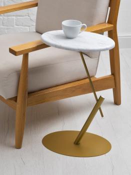 Стол приставной овальный Мебелик МеталлАрт М015