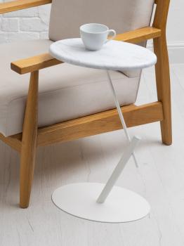 Стол приставной овальный Мебелик МеталлАрт М015