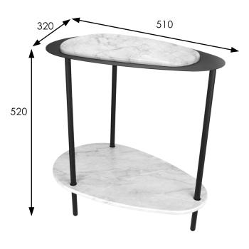 Стол приставной Мебелик МеталлАрт М036