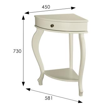 Консоль угловая Мебелик Элегант Л