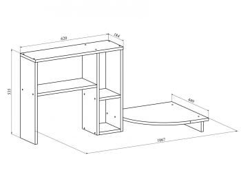 Стол компьютерный Compass С-237 с полкой СЕ-237