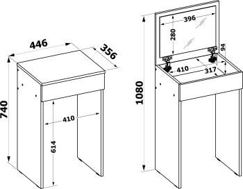 Туалетный стол Сокол СП-21