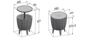 Стол пластиковый мини-бар ReeHouse Cool Bar