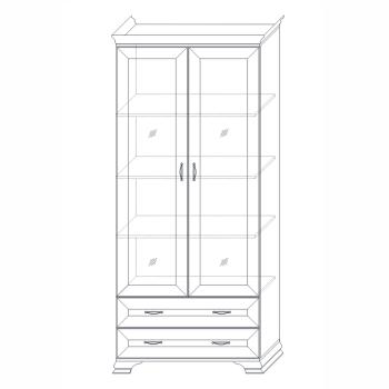 Шкаф Кураж Сиена (2 стеклодвери)