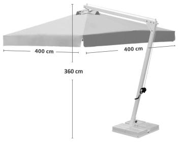 Зонт профессиональный THEUMBRELA SEMSIYE EVI Banana 4000х4000