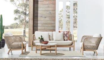 Комплект деревянной плетеной мебели Tagliamento Talara TAG/TALARA/LOUNGE2