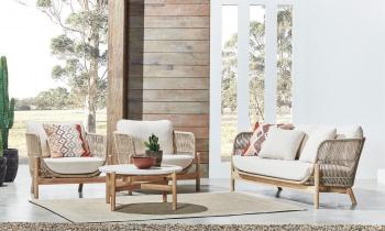 Комплект деревянной плетеной мебели Tagliamento Talara TAG/TALARA/LOUNGE2