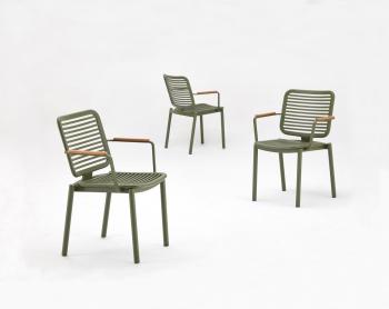 Кресло металлическое с подушкой ReeHouse Armona