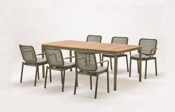 Кресло металлическое с подушкой ReeHouse Armona