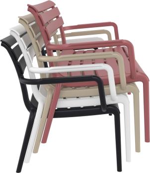 Диван пластиковый двухместный Siesta Contract Paris