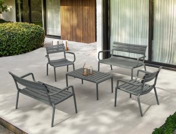 Диван пластиковый двухместный Siesta Contract Paris