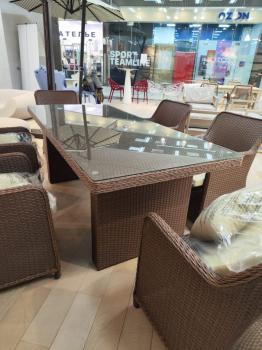 Комплект обеденной плетеной мебели Tagliamento Barcelona