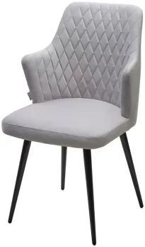 СВЕТЛО-СЕРЫЙ BM-4, велюр / черный каркас