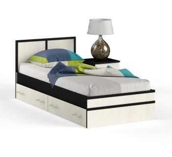 Кровать с ящиками СВК Сакура 0900 + тумба