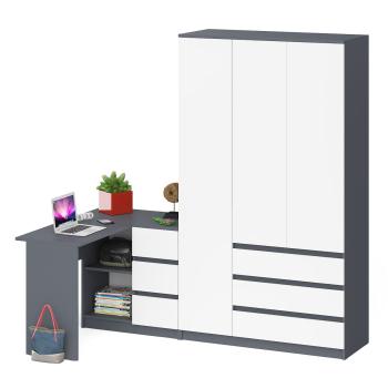 Графит/белый