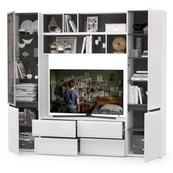 Гостиная Mobi Сидней Комплектация № 39 13.63 + 15.57 2шт + 13.200 + 13.201