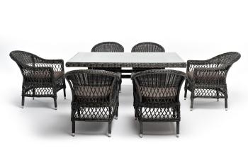 Обеденная группа из искусственного ротанга на 6 персоны 4sis Амароне