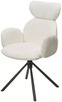 Белый букле XD841-01 / Серый