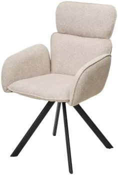 NS04 Крем, букле / черный каркас