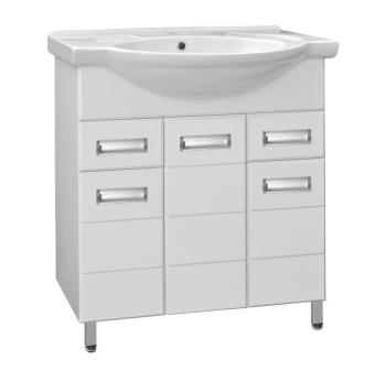 Тумба Style Line Ирис 75 (2 ящ.) под умывальник Байкал 75 + Умывальник Байкал 75