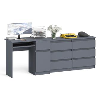 Стол компьютерный СВК Мори МС-1 правый + Комод МК1200.6