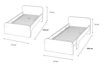 Кровать раздвижная Сильва Акварель НМ 041.08