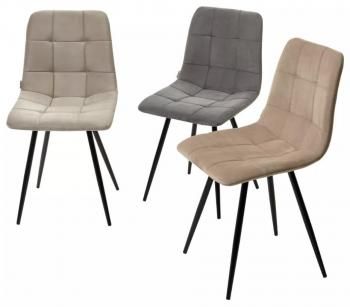 Стул M-CITY UNO 25 Велюр, черный каркас