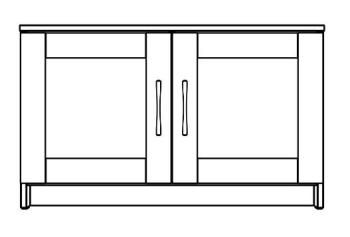 Тумба Гуд Лакк Сириус 78х47 (2 двери)