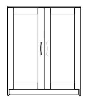 Тумба Гуд Лакк Сириус 78х95 (2 двери)