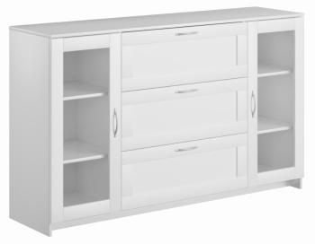 Тумба Гуд Лакк Сириус 156х95 (2 двери со стеклом и 3 ящика)