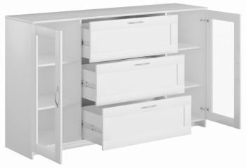 Тумба Гуд Лакк Сириус 156х95 (2 двери со стеклом и 3 ящика)