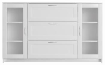 Тумба Гуд Лакк Сириус 156х95 (2 двери со стеклом и 3 ящика)