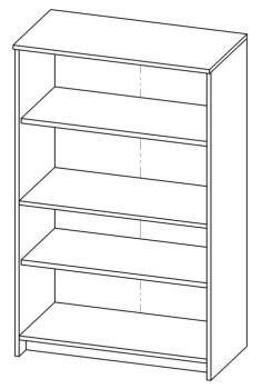 Тумба Гуд Лакк Сириус 78х123 (2 двери со стеклом)